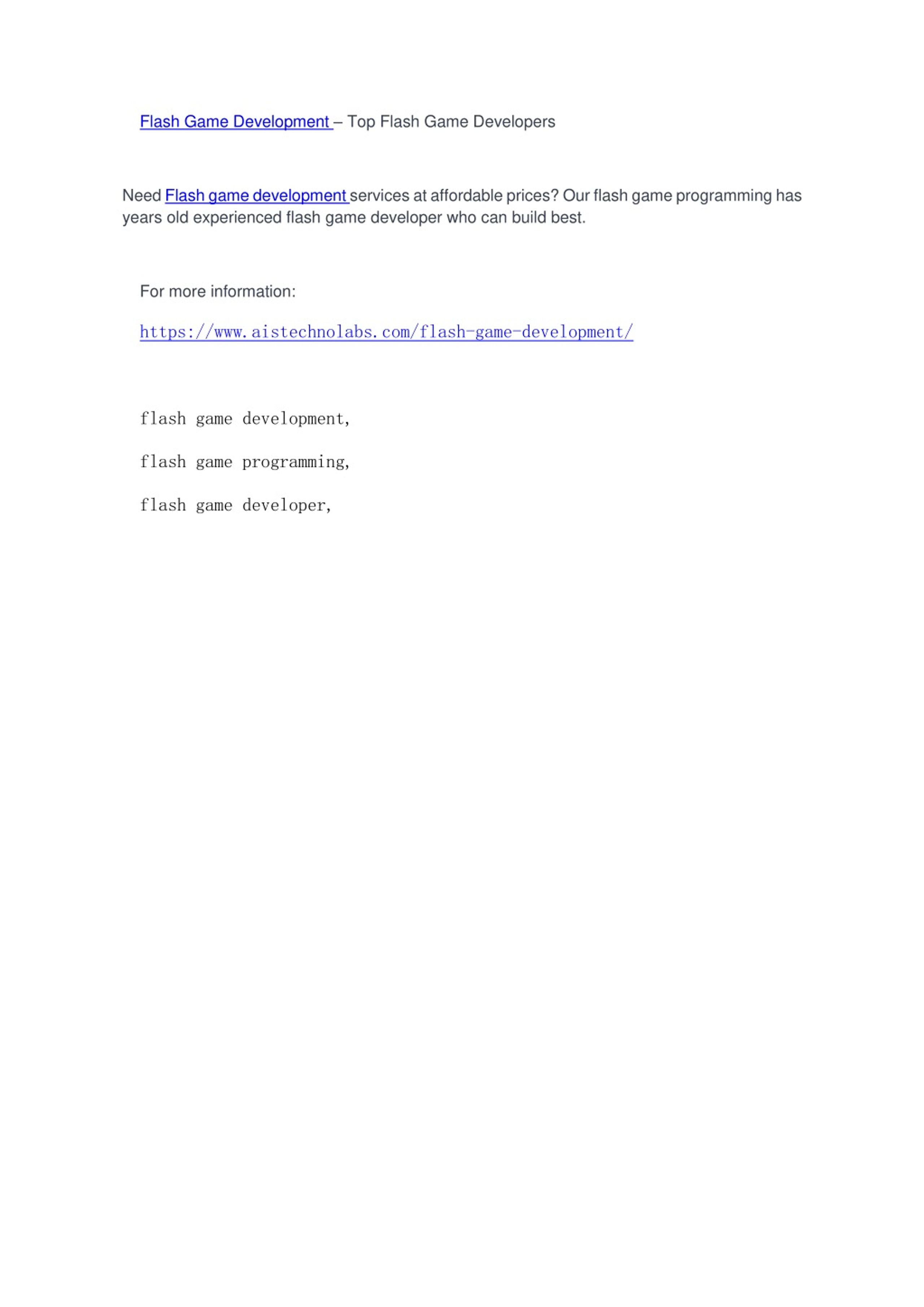 PPT - Flash Game Development – Top Flash Game Developers PowerPoint ...
