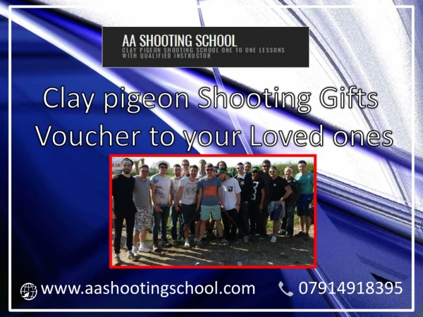 A great experience to your loved ones with our Clay Pigeon Shooting Gifts vouchers