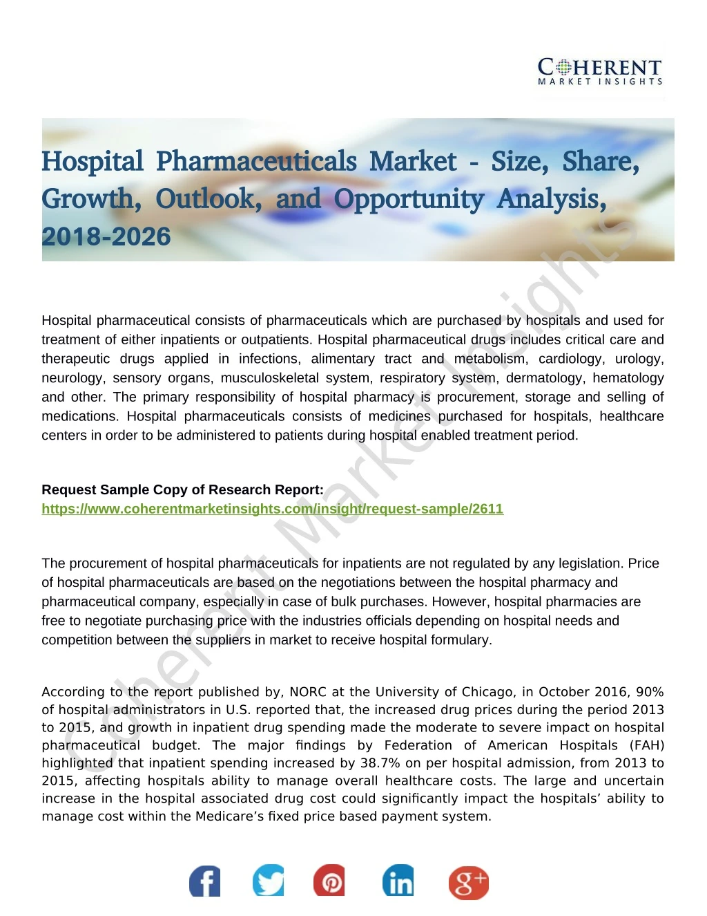 hospital pharmaceuticals market size share