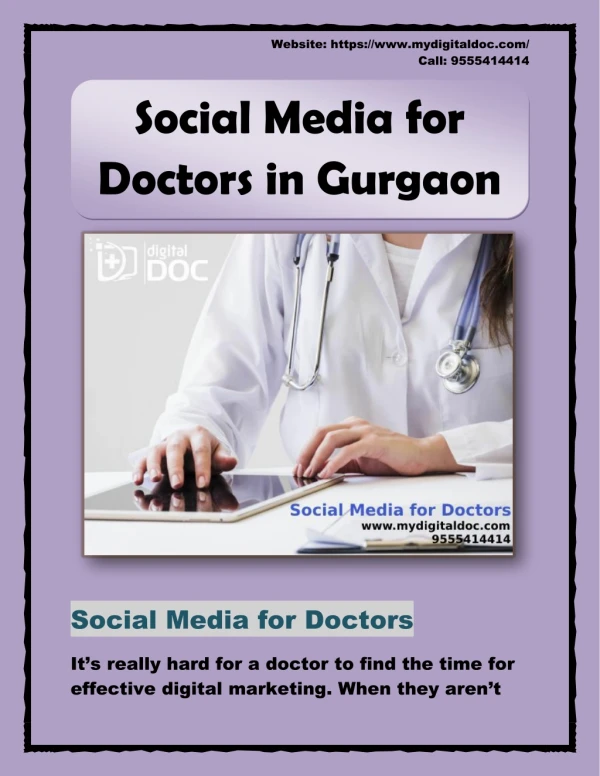 Social Media for Doctors in Gurgaon
