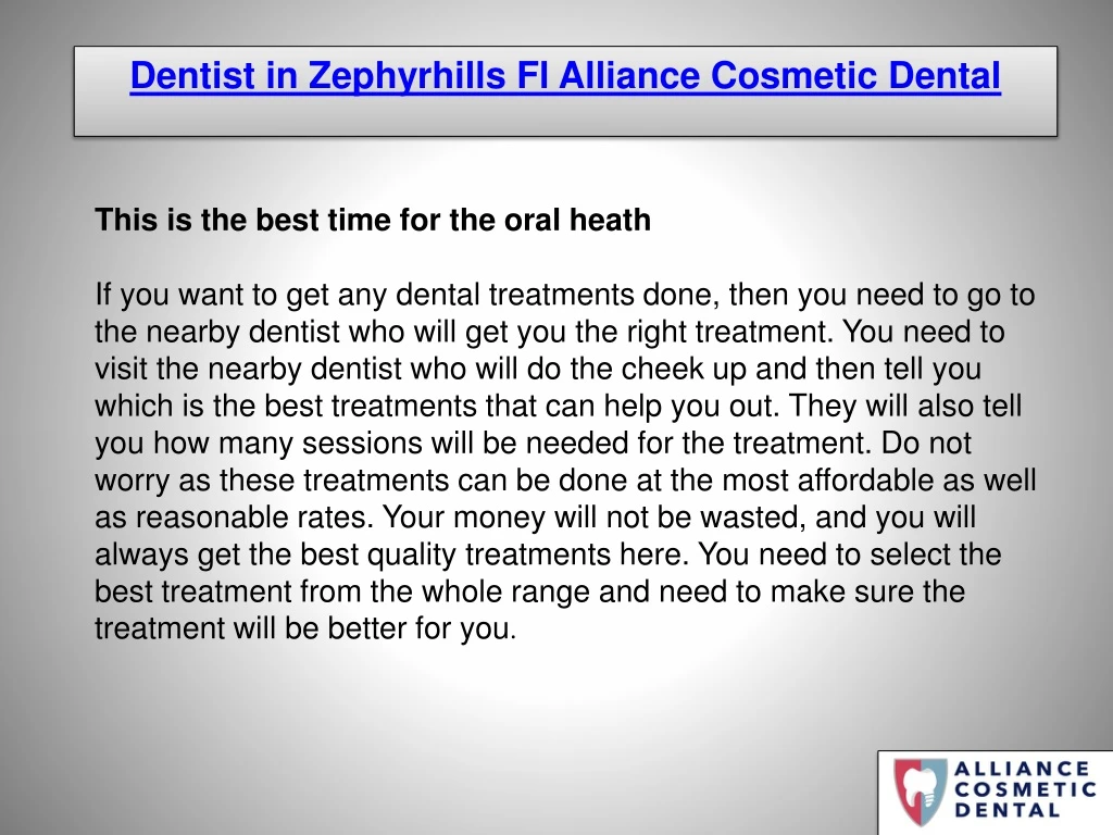 dentist in zephyrhills fl alliance cosmetic dental