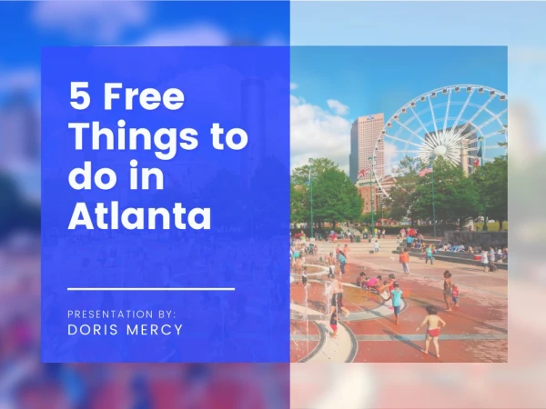 5 Free Things to do in Atlanta - round trip tickets to Atlanta