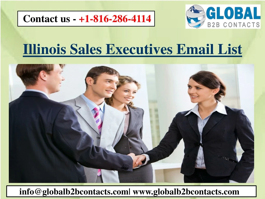 illinois sales executives email list
