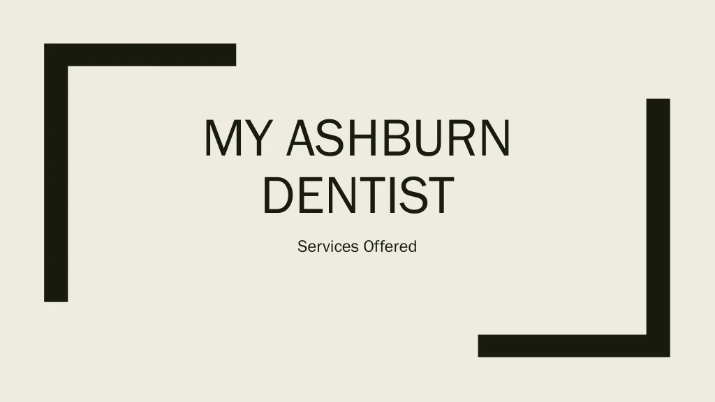 my ashburn dentist