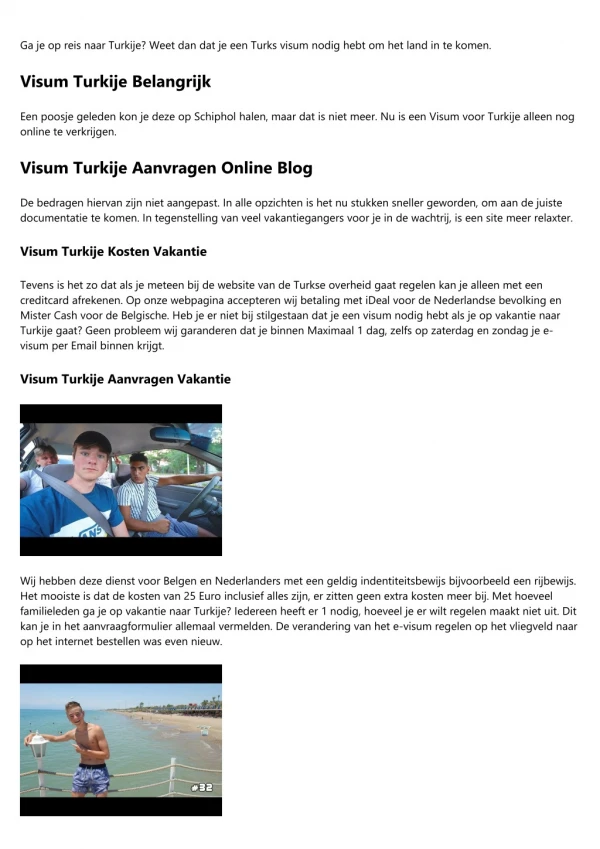 Visum Turkije Kopen Info