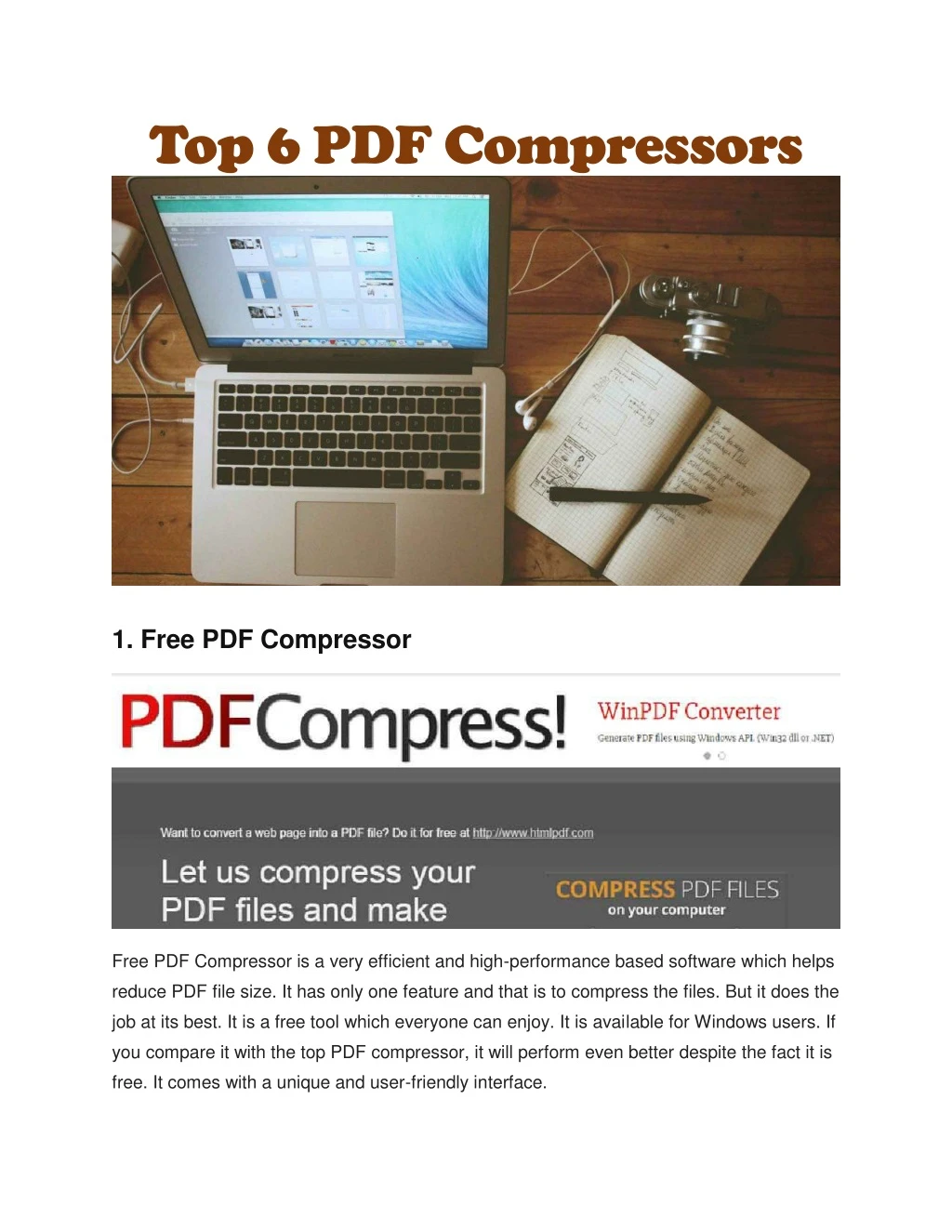top 6 pdf compressors