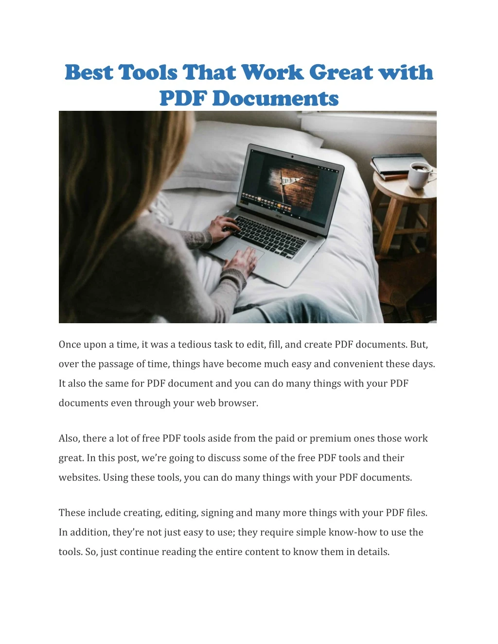 best tools that work great with pdf documents