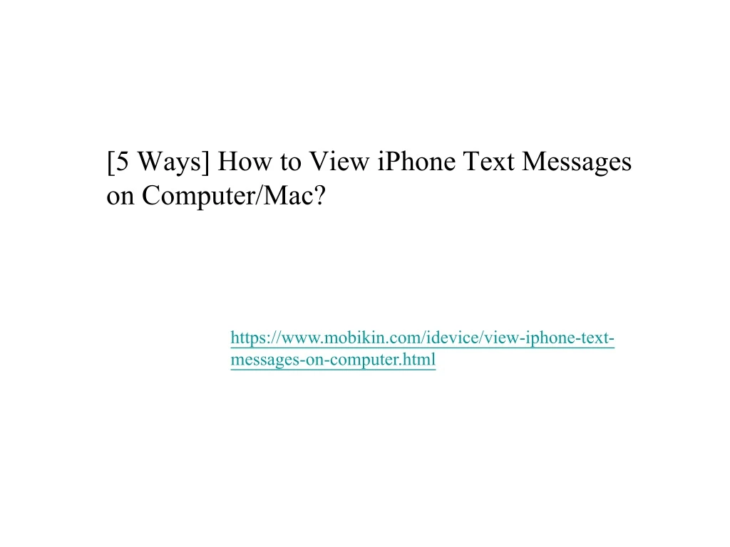 5 ways how to view iphone text messages