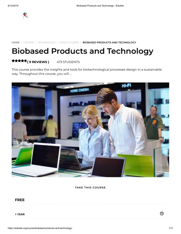 Biobased Products and Technology - Edukite