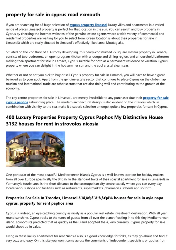 property in larnaca cyprus - Cyprus Property Developers