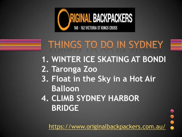 Things to Do In Sydney