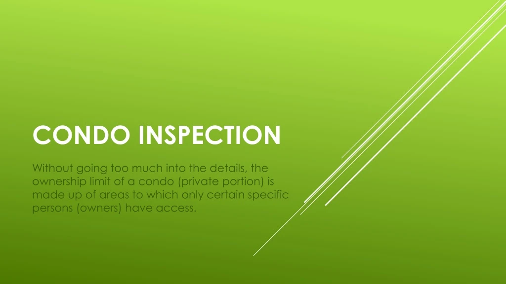 condo inspection