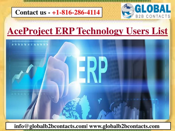 aceproject erp technology users list
