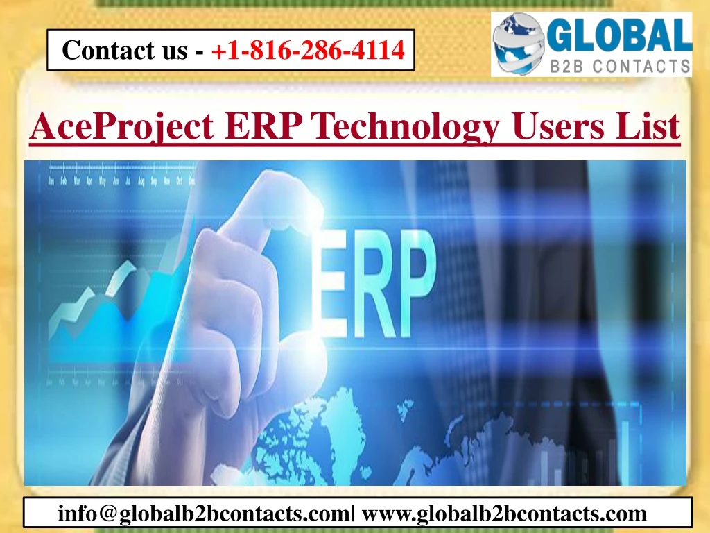 aceproject erp technology users list