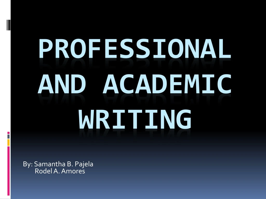 professional and academic writing