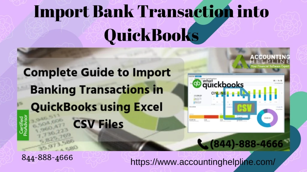 import bank transaction into quickbooks