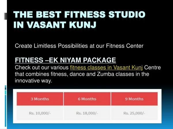 Best Fitness Workout Classes, Centre and Personal Trainer in Vasant Kunj