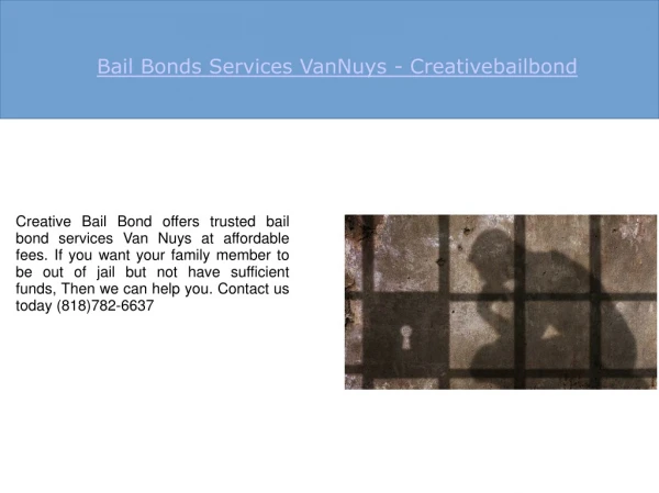 Bail Bonds Services VanNuys
