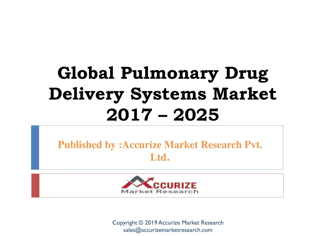 global pulmonary drug delivery systems market 2017 2025