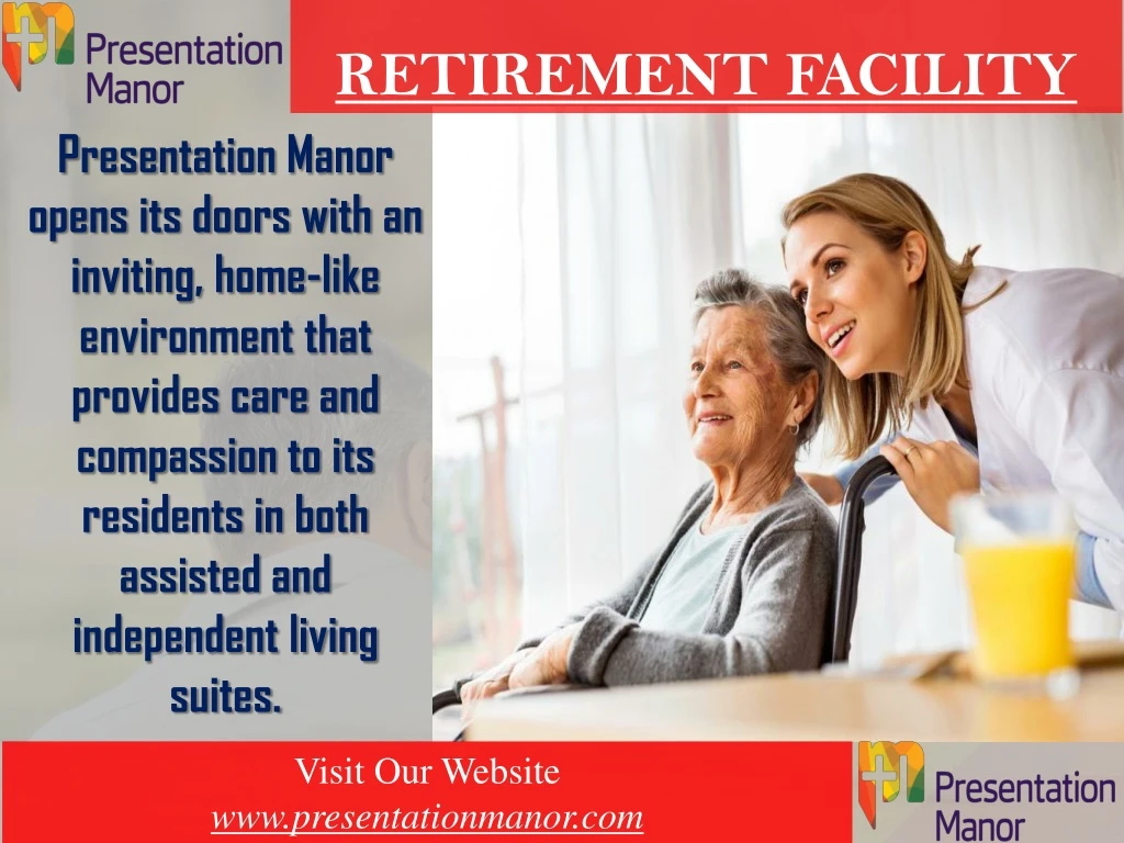 retirement facility presentation manor opens