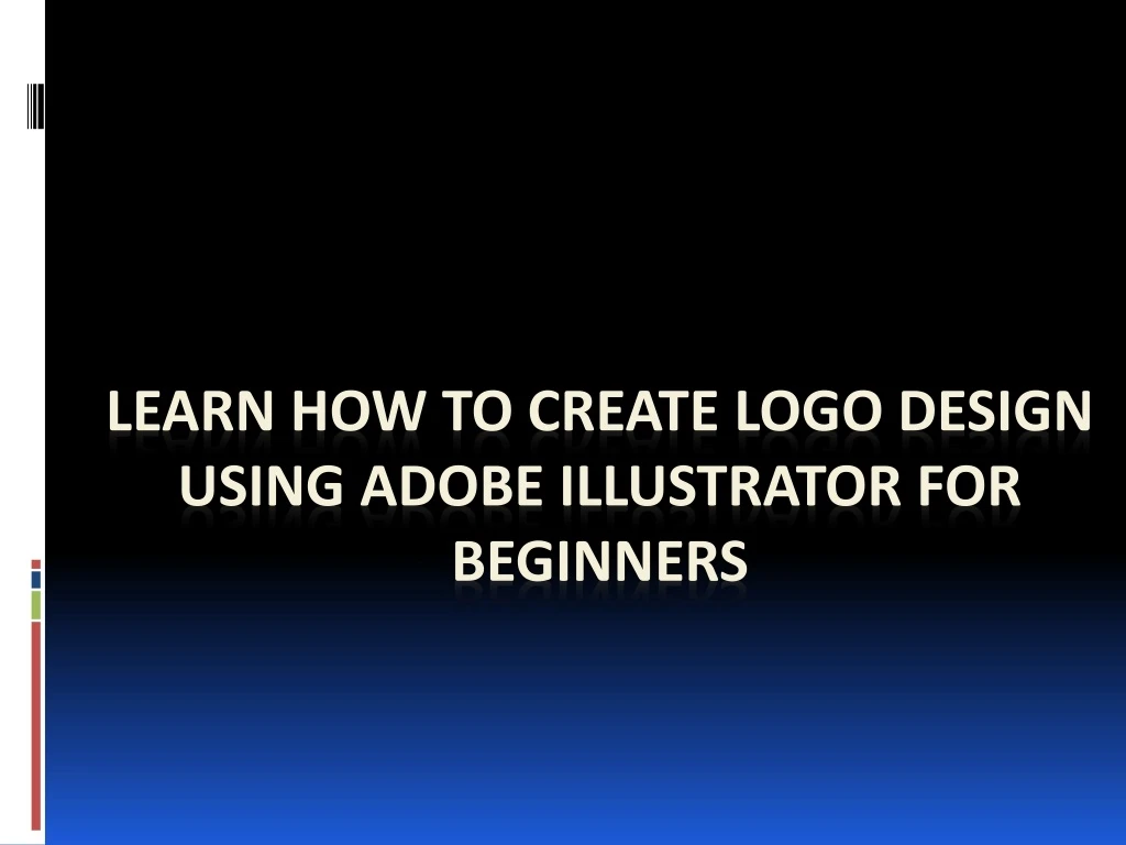 learn how to create logo design using adobe illustrator for beginners