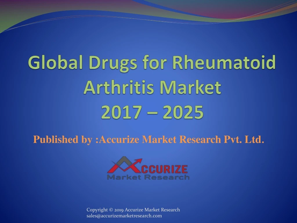 global drugs for rheumatoid arthritis market 2017 2025
