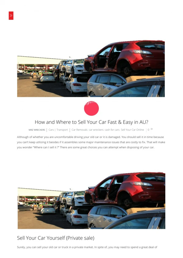 Sell Your Car Fast & Easy in AU