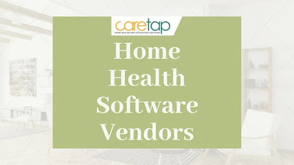 Home Health Software Vendors