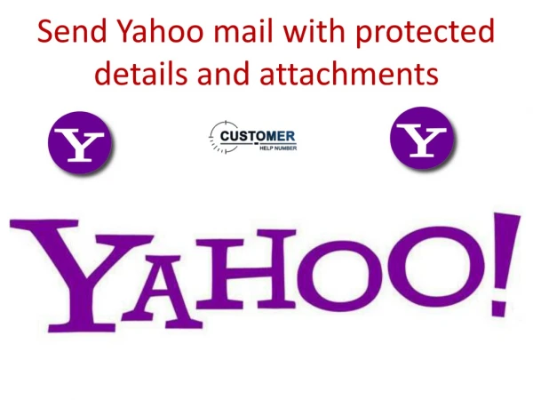 Send Yahoo mail with protected details and attachments