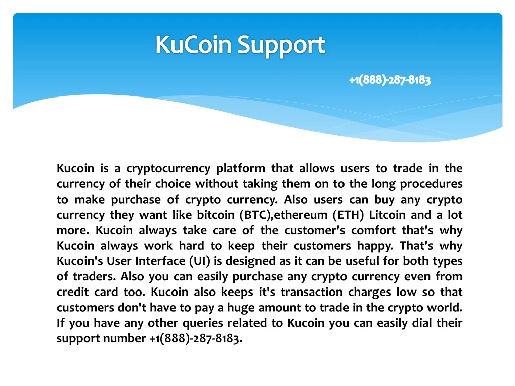kucoin support 1 888 287 8183