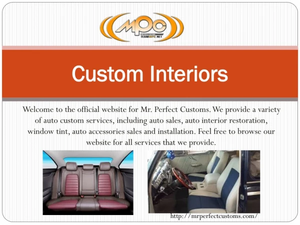 Mr Perfect Customs Interiors