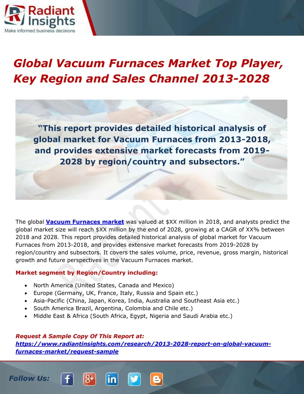global vacuum furnaces market top player