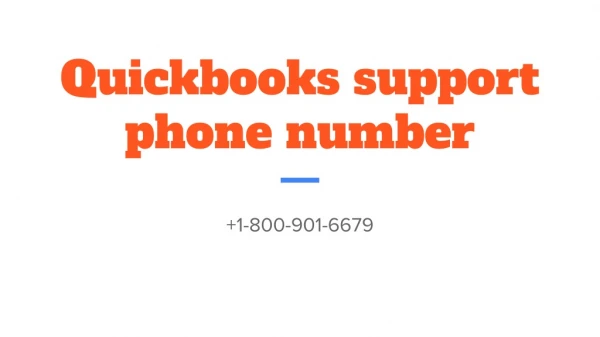 Quickbooks Support Phone Number for user help