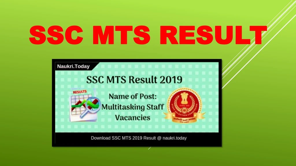 ssc mts result