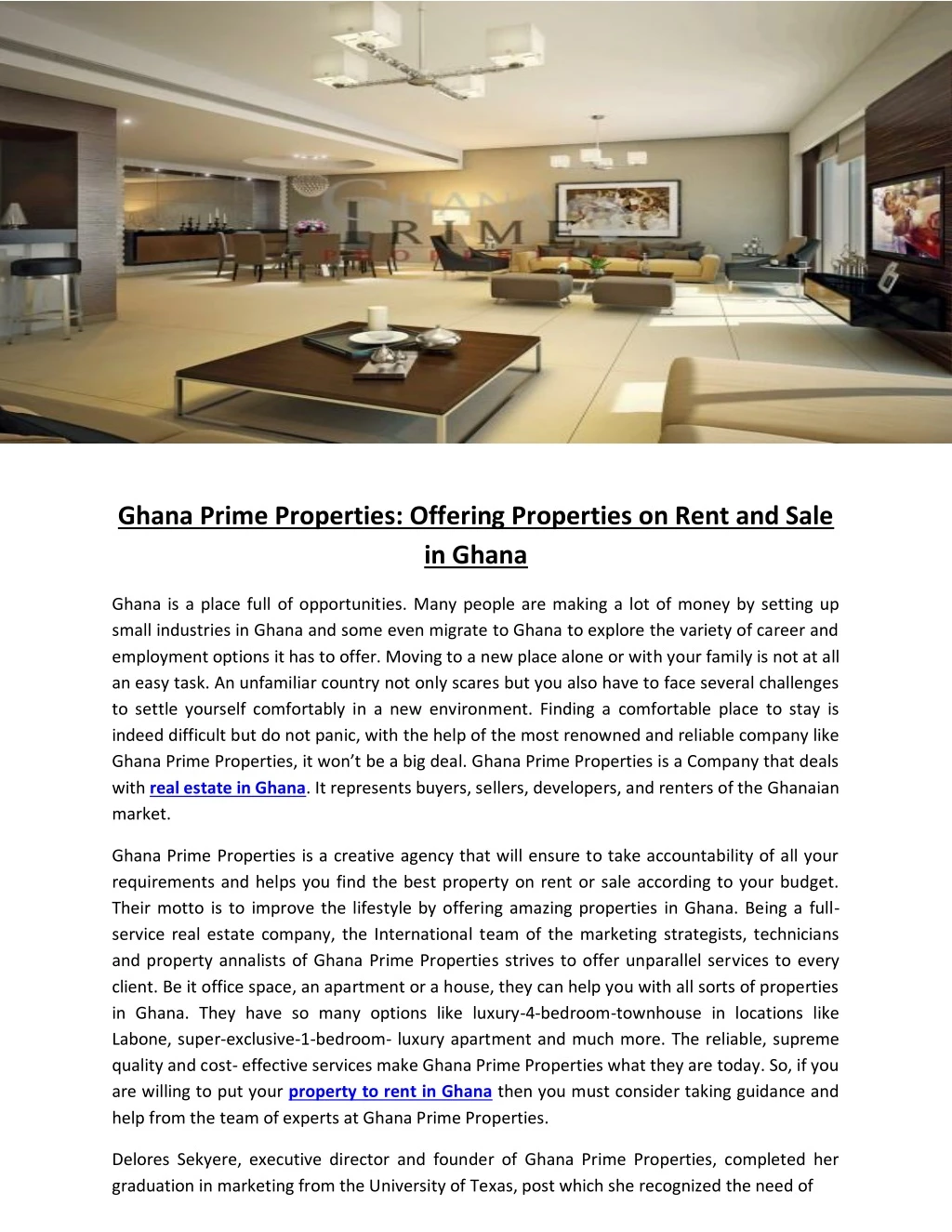 ghana prime properties offering properties