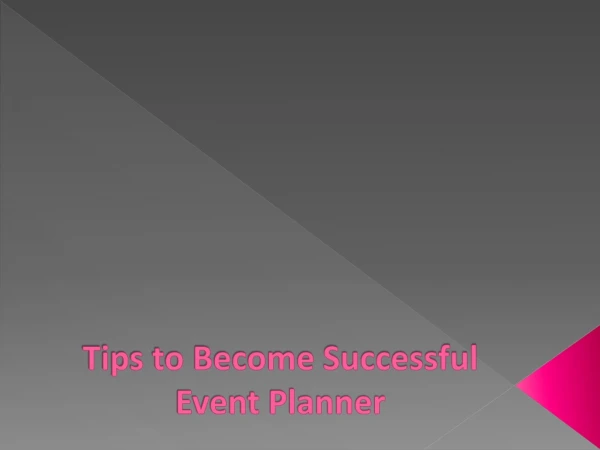 Tips to become successful Event Planner