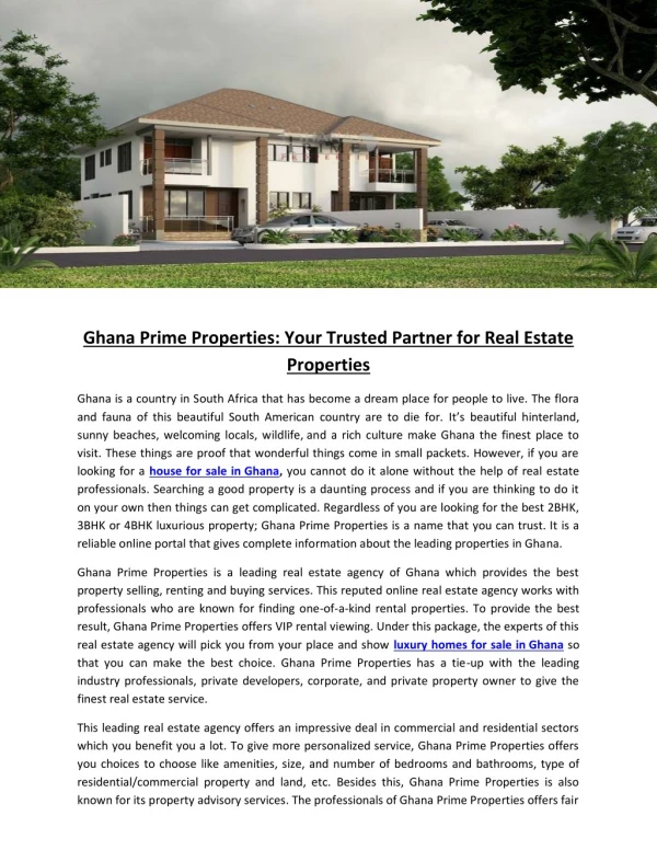 Your Trusted Partner for Real Estate Properties