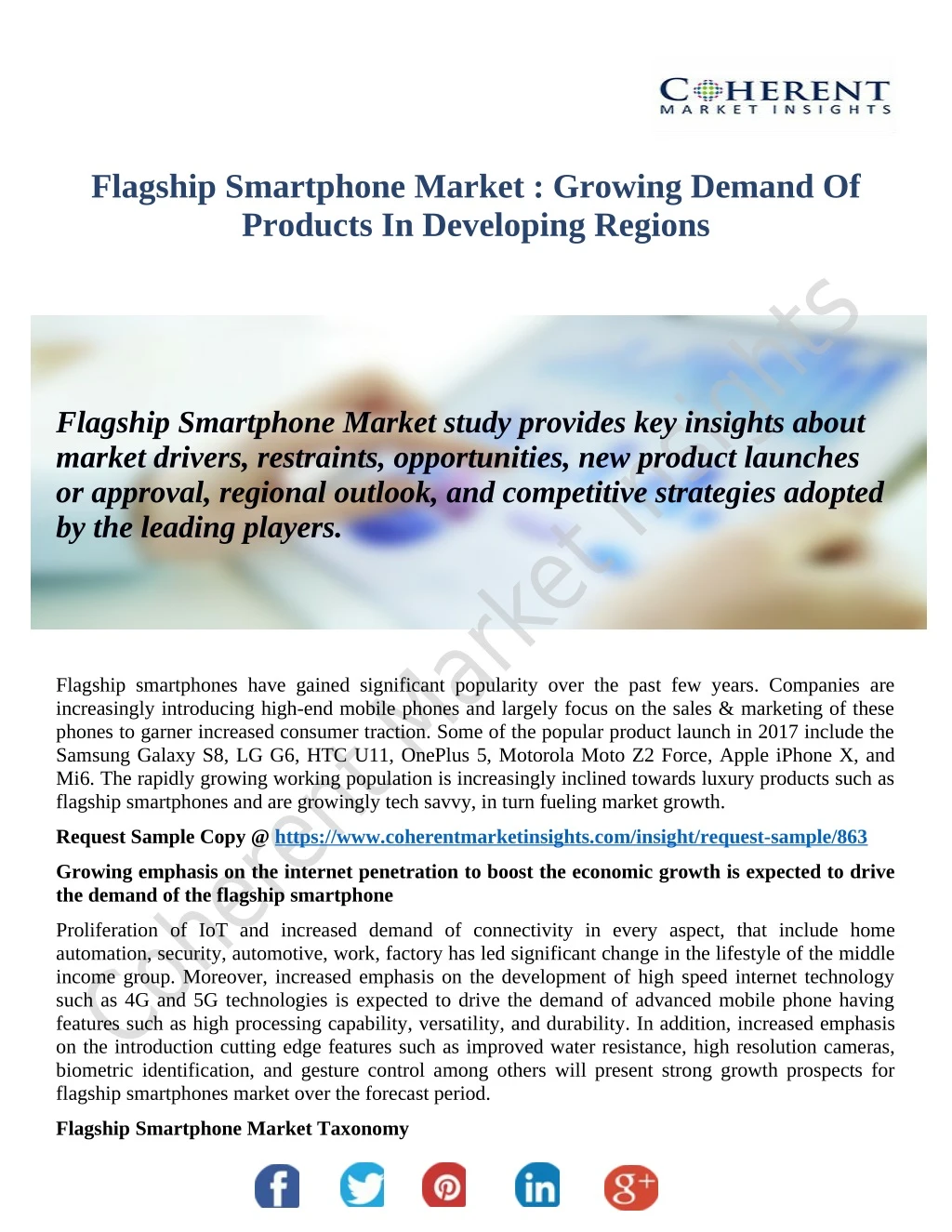 flagship smartphone market growing demand