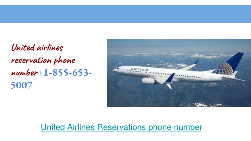 united airlines reservations phone number