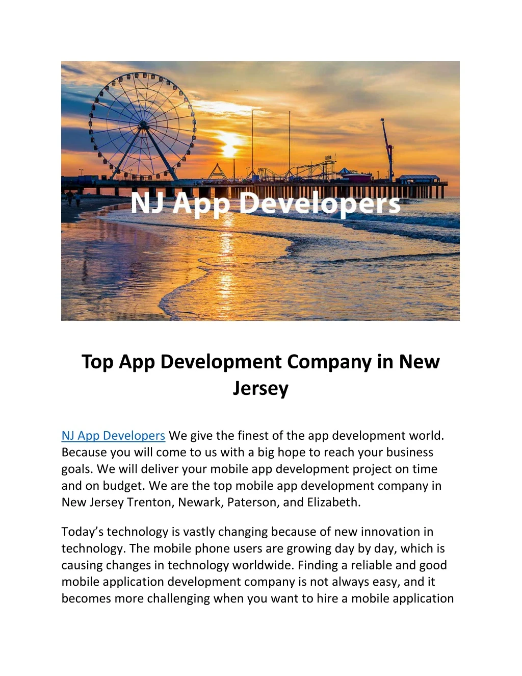 top app development company in new jersey