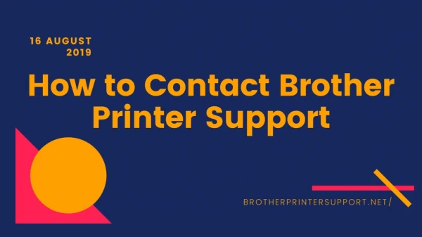 How to Contact Brother Printer Support