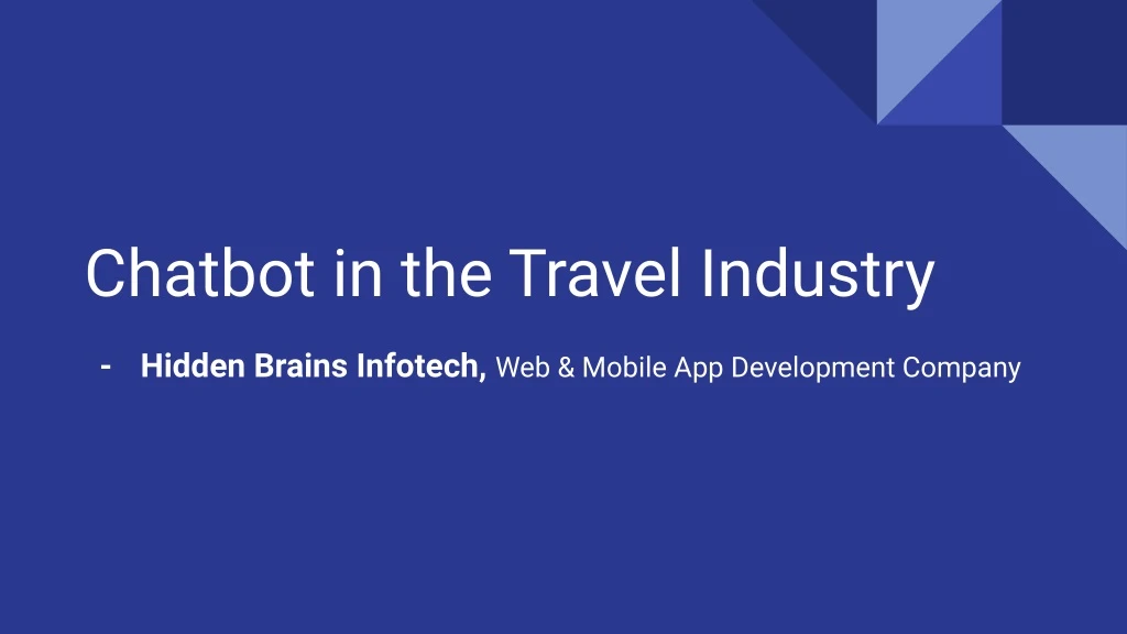 chatbot in the travel industry