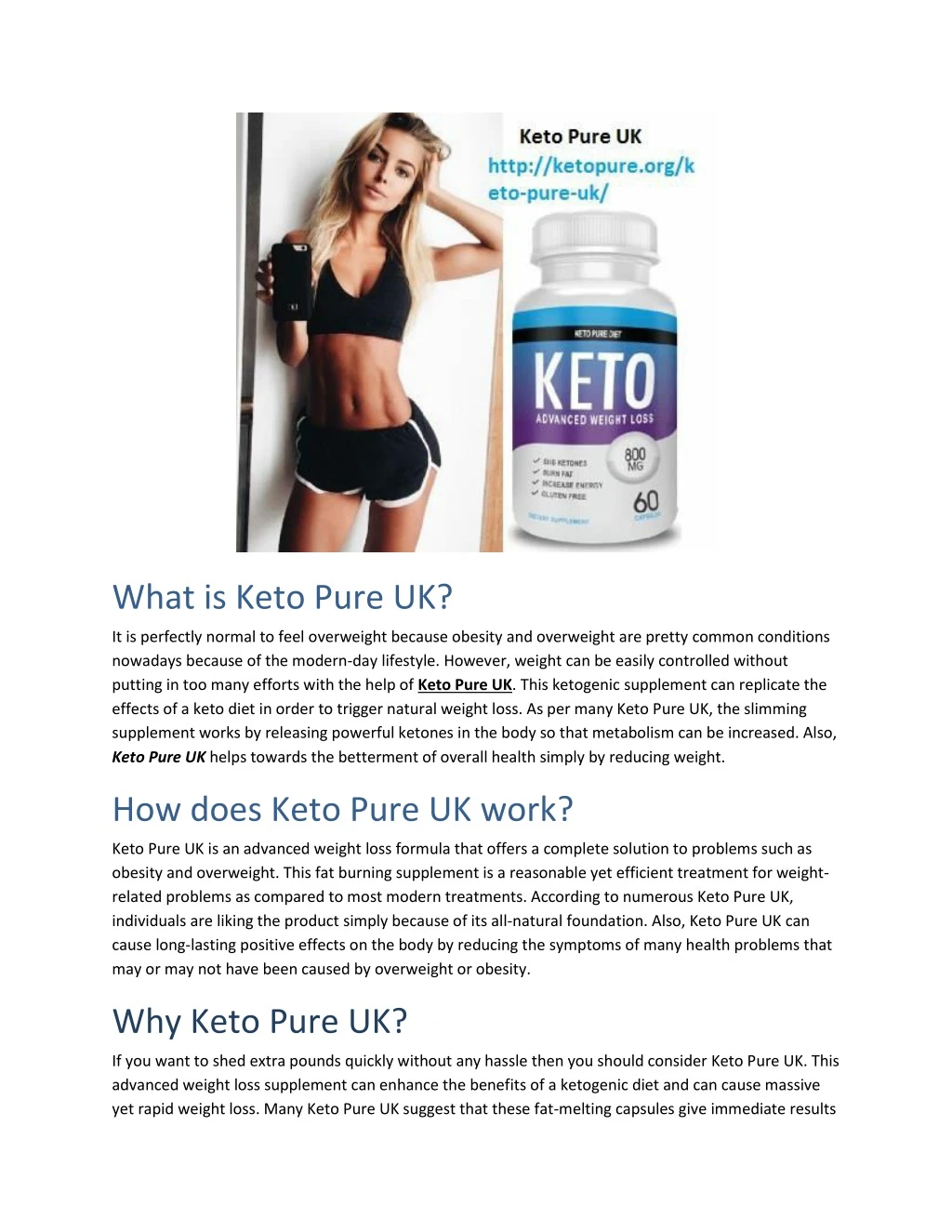 what is keto pure uk