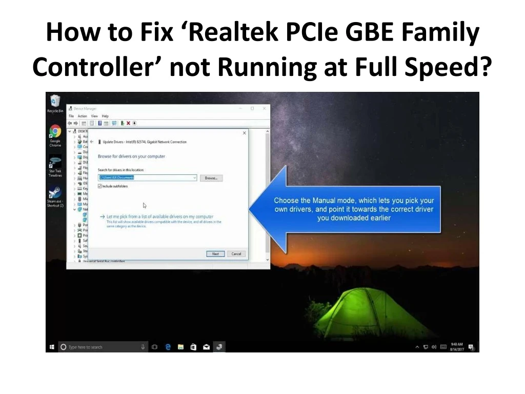 how to fix realtek pcie gbe family controller