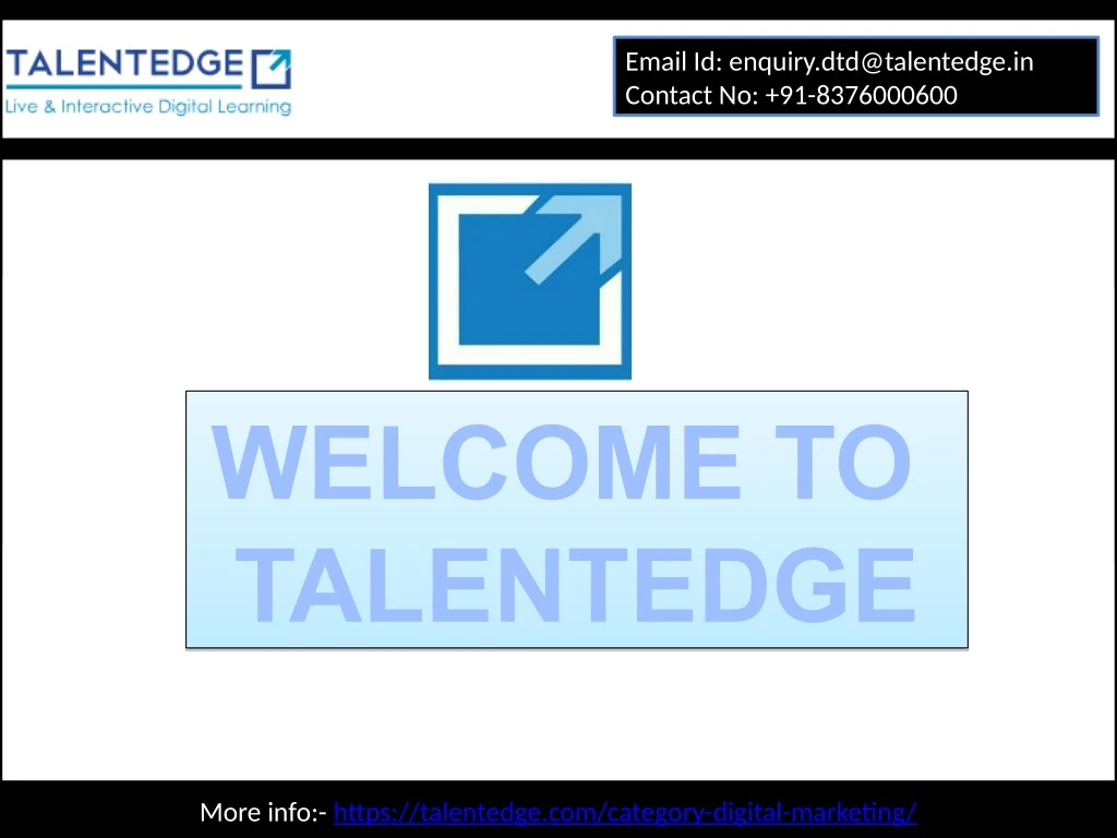 email id enquiry dtd@talentedge in contact