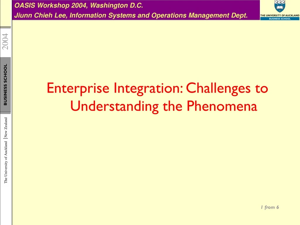 enterprise integration challenges