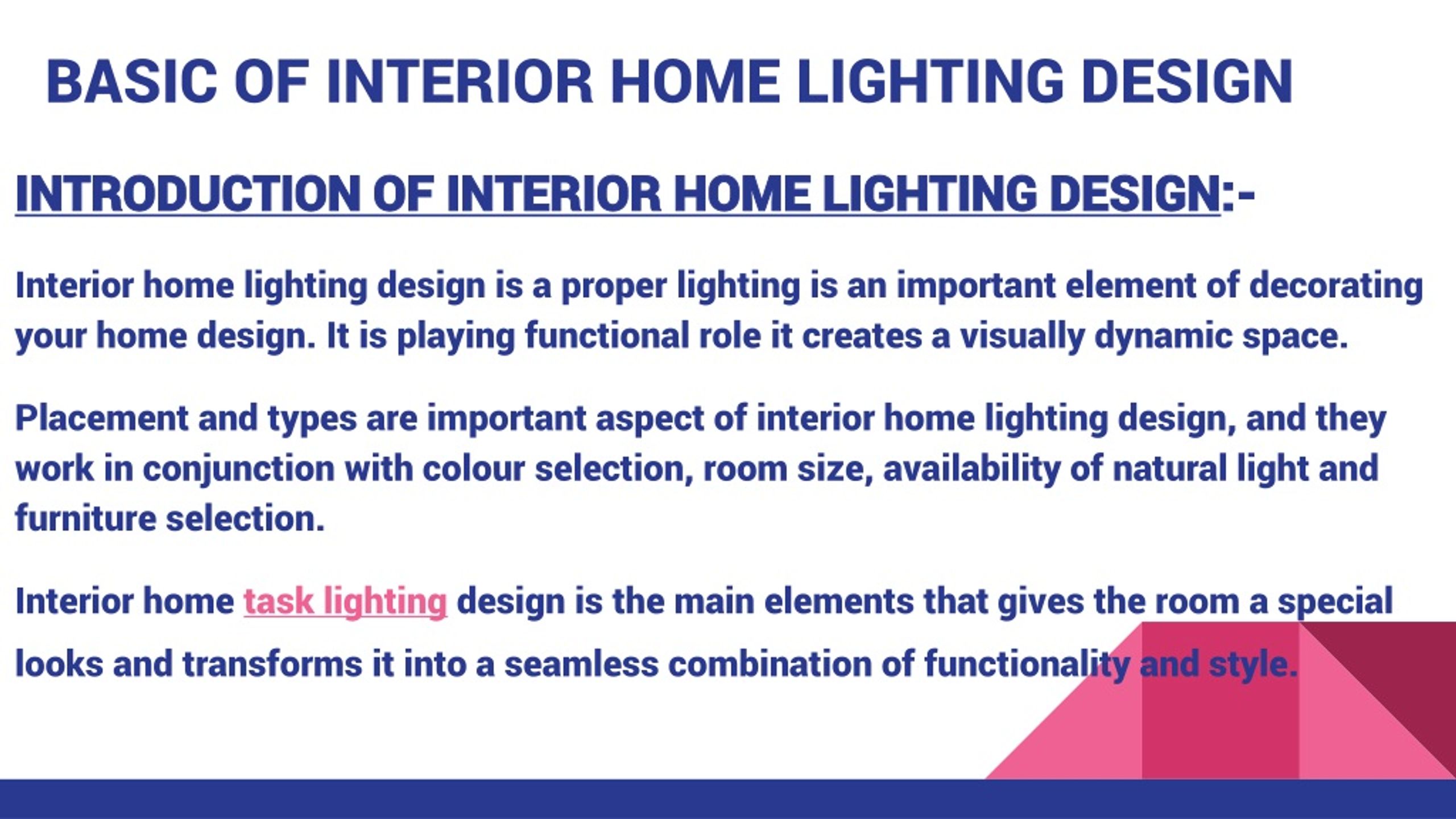 PPT - Basic of Interior Home lighting Design PowerPoint Presentation ...