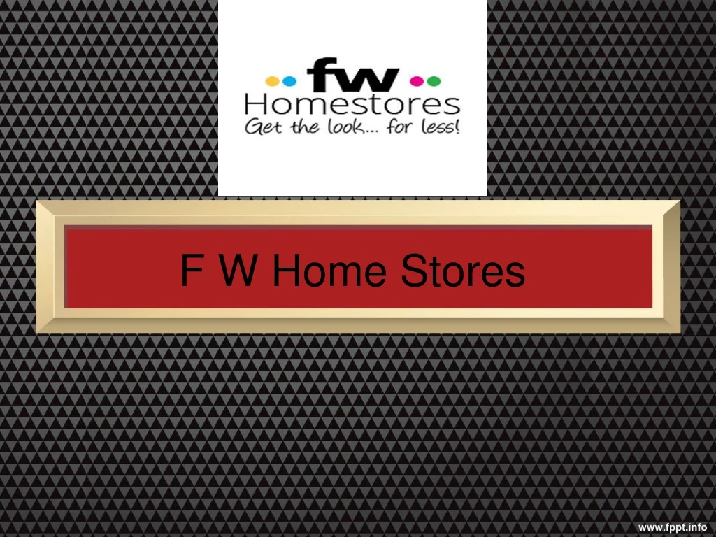 f w home stores