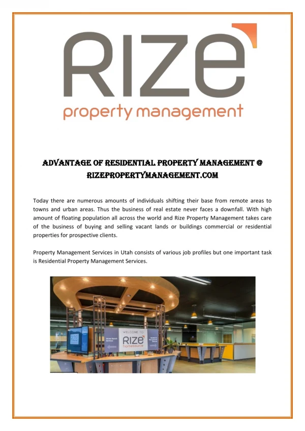 Residential Property Management