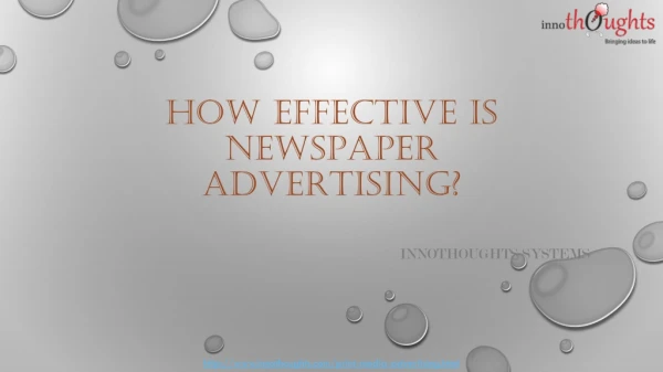Best print media agency | newspaper advertising agency in pune | Innothoughts
